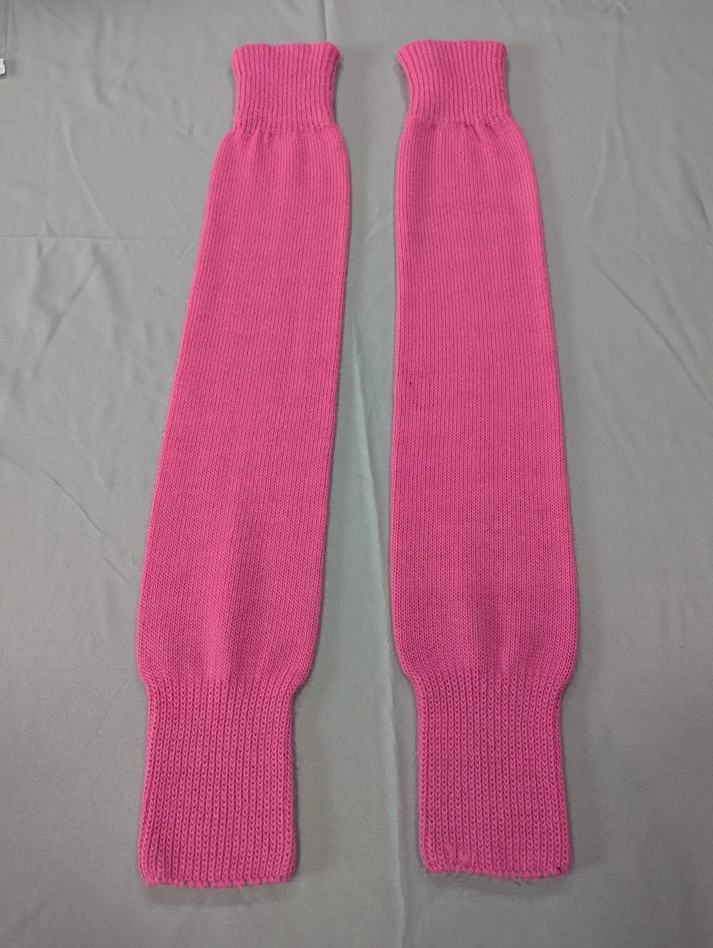 Hot Pink Boot Leg Warmers Cozy Knit 80s Retro One Size